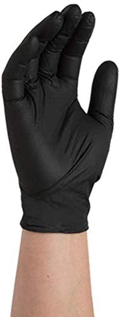 Sysco Classic Black Nitrile Extra Large Gloves Box, 100 Count