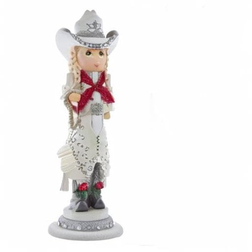 18-Inch Hollywood Rhinestone Cowgirl Nutcracker