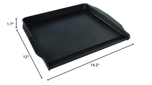 Nordic Ware Stovetop Backsplash Griddle, Black, Nonstick