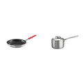 Tramontina Professional Fry Pans (12-inch) & Covered Sauce Pan Stainless Steel Tri-Ply Clad 1.5-Quart, 80116/021DS