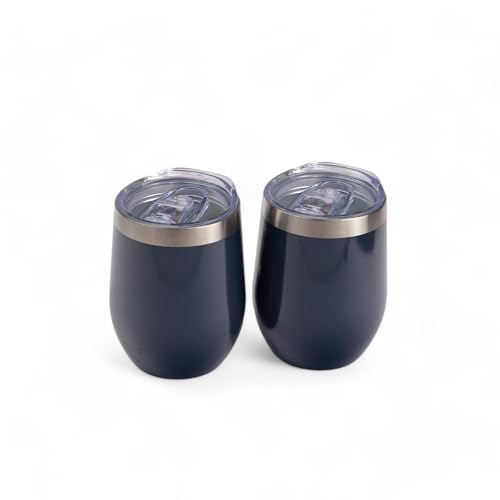 The Memory Company Officially Licensed Wine Bottle Chiller with 2 Ceramic Lined 12oz. SS Stemless Wine Tumblers, Dallas Cowboys