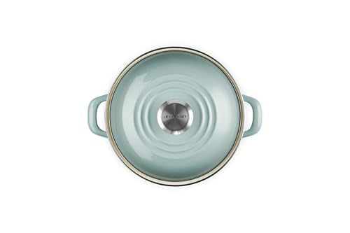Le Creuset Enamel on Steel Traditional Petite Stockpot, 3.8qt., Sea Salt