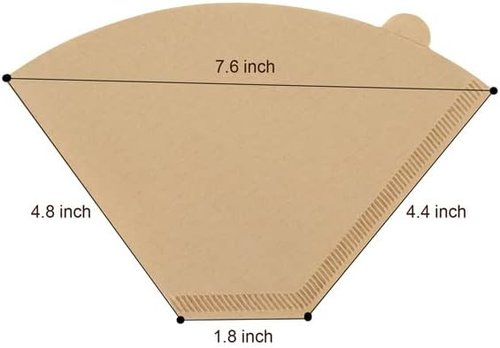 Cuisinart 100-Pack Disposable Coffee Paper Filters - Perfect Fit for Cuisinart Coffee Makers
