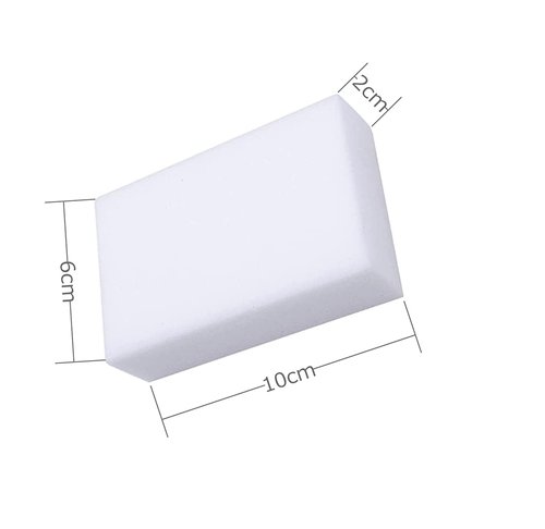 BAISENJIE Magic Sponges Eraser,10 Pack Melamine Sponge in Bulk,2X Density,Long Lasting,Cleaning Sponge for Kitchen, Bathroom,Bathtub, Sink,Furniture, Wall Cleaner (White,3.93x2.36x0.79in)