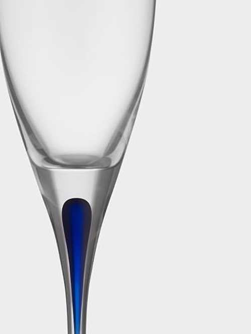 Orrefors Intermezzo Blue 7 Ounce Champagne Flute