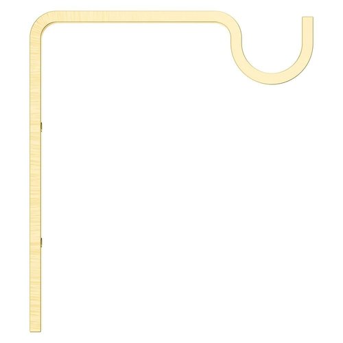 National Hardware N275-508 Extended Wall Hook, 9", Brushed Gold