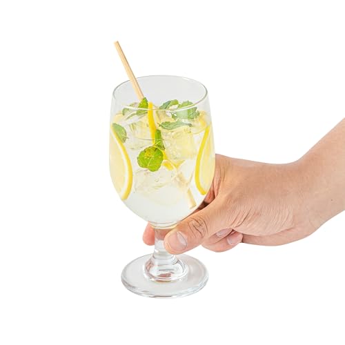 Restaurantware-Vetri 11.5 Ounce Drinking Glasses, 24 Stemmed Water Glasses - No-Lead, Dishwashable, Clear Glass Goblets, For Bars, Diners, Restaurants, Serve Juice, Iced Tea, Cocktail, Or Wine