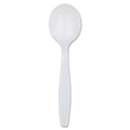 Georgia-Pacific Dixie 5.75" Heavy-Weight Polystyrene Plastic Soup Spoon by GP PRO (Georgia-Pacific), White, SH207, 1,000 Count (100 Spoons Per Box, 10 Boxes Per Case) - Packaging May Vary