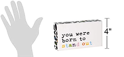 'Born to Stand Out' Colorful Box Sign