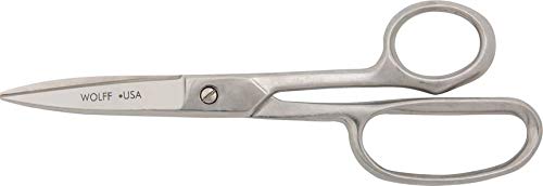 Professional Poultry Shears/Scissors - Made in USA by Wolff Industries - All Metal, High Leverage, Ergonomic Shears for Evisceration, Deboning, and Utility Poultry Processing (9" High Leverage)