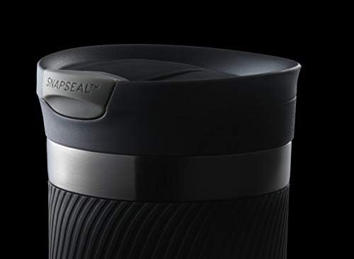 Contigo Byron Snapseal Travel Mug - Stainless Steel Leakproof Tumbler with Easy-Clean Lid | 590 ml, Black