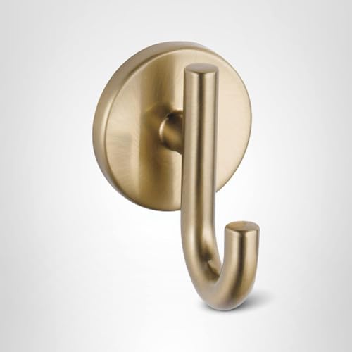 Delta Trinsic (1-Pack) Towel Hooks Champagne Bronze Single Bathroom Hooks Wall Mounted for Robes & Towels Hand Towel Hook Holder Kitchen, Bathroom Accessories