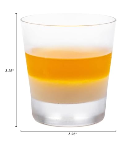 Restaurantware Moda Nude 10 Ounce Crystal Rocks Glasses Set of 12 Dishwasher-Safe Scotch Glasses - Heavy Base Laser-Cut Rim Fine-Blown Crystal Whiskey Glasses For Old Fashioneds Or Liquors
