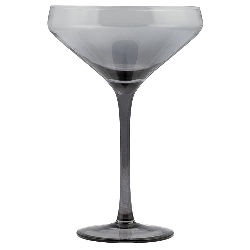 Karma Gifts, Mid Century Martini Coupe Gray Ombre, Set Of Four