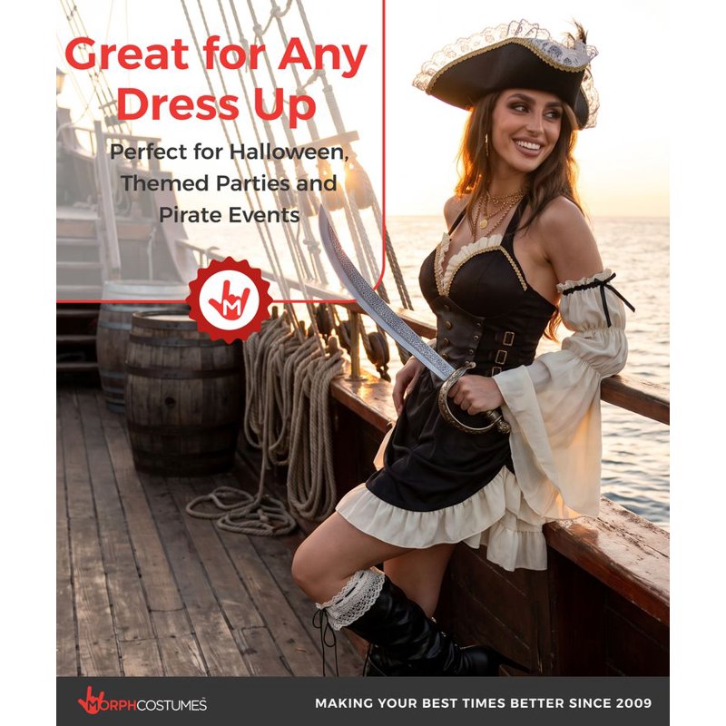 XS Pirate Costume Women - Adult Pirate Dress Halloween Fancy Dress
