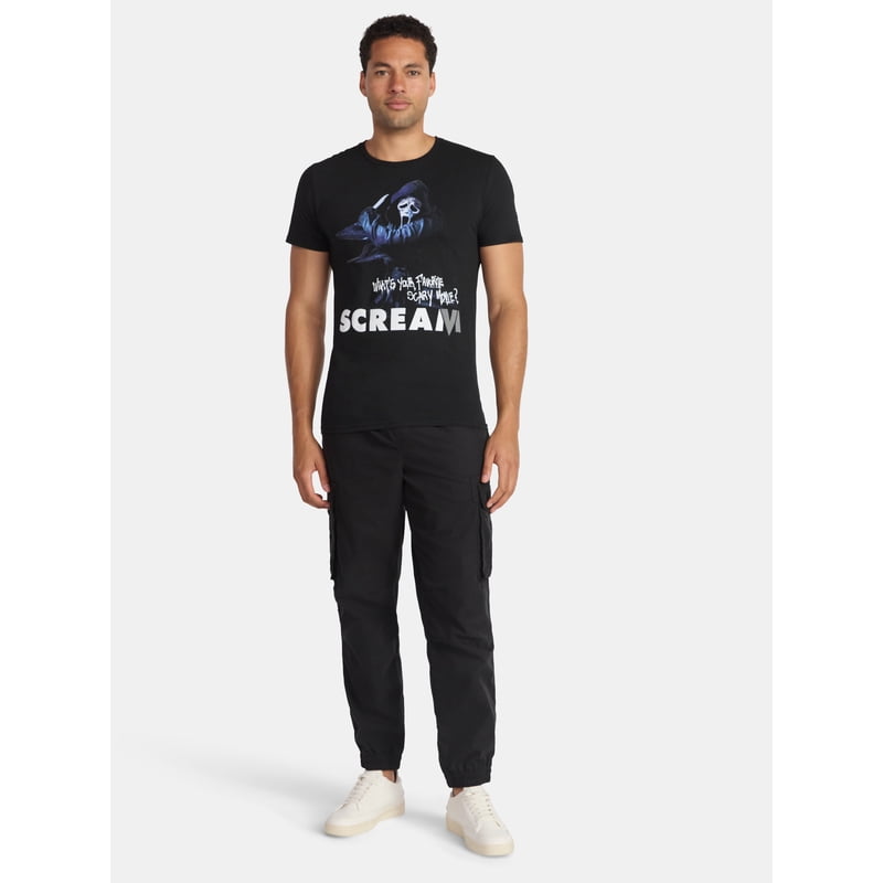 Ghostface Scream Graphic T-Shirt Men & Big Men Black L Variation