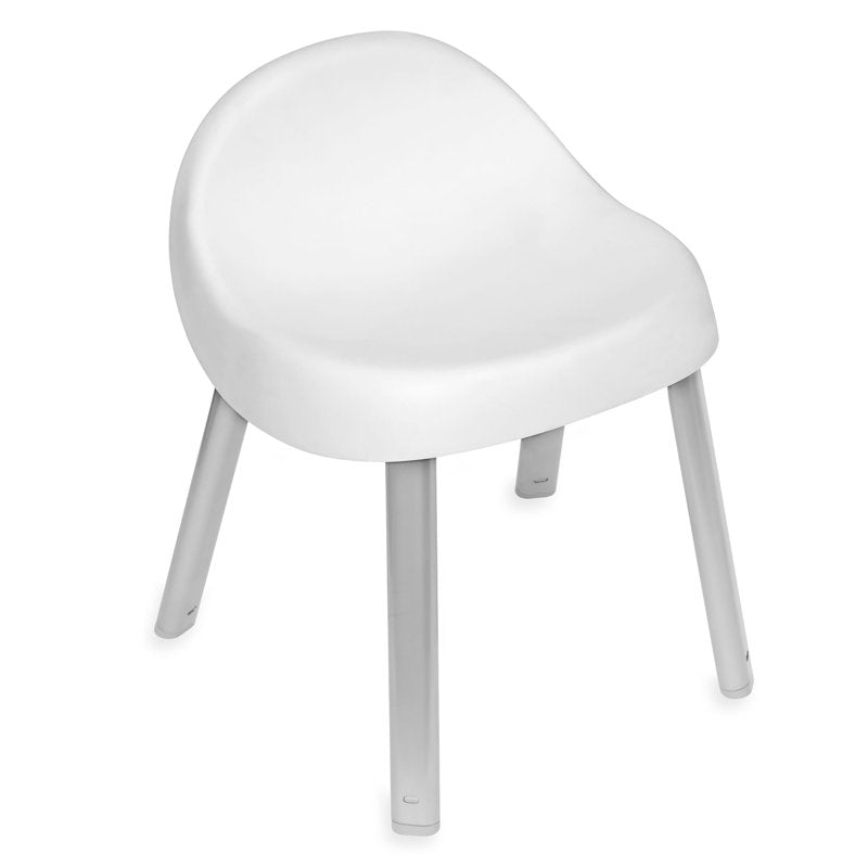 Kids Chair Set - Ergonomic Design with Metal Legs - White