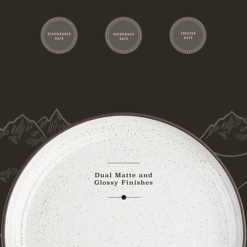 Beth Ceramic Round Bowl - Yellowstone Collection