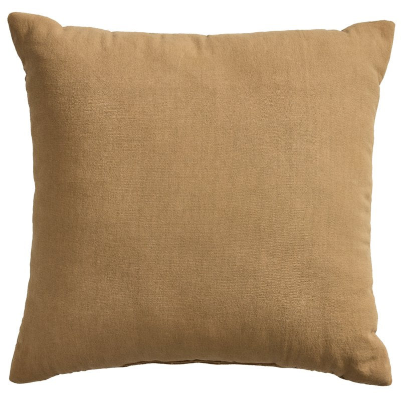 Dark Caramel Tufted Velvet Throw Pillow 20x20 Inches - Modern Accent Decor