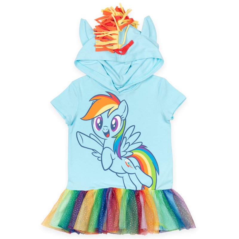 Light Blue My Little Pony Girl's Cosplay T-Shirt & Leggings Set - 7-8