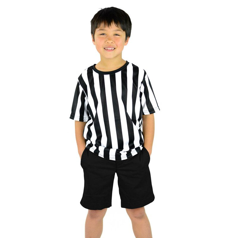 Children's Referee Shirt 3PK Black White Kids Sports Costume Toddler & Teen