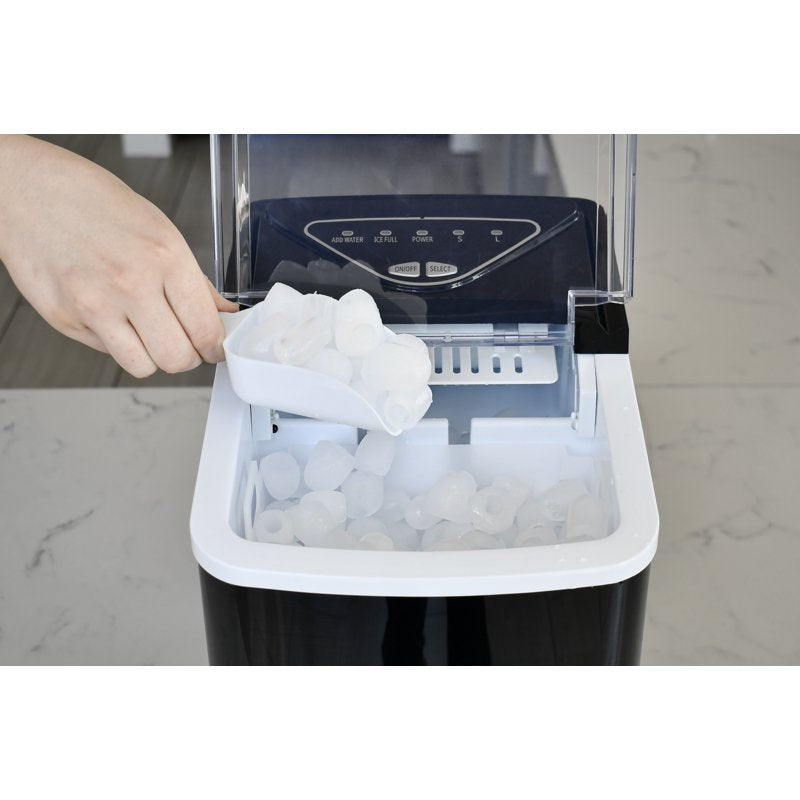 Portable Ice Maker Machine - 26 lb. Bullet Ice Maker - Black