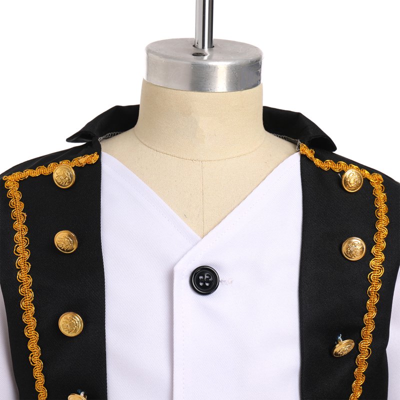 Kids Boy Halloween Prince Charming Costume - Black, 7-8 Years