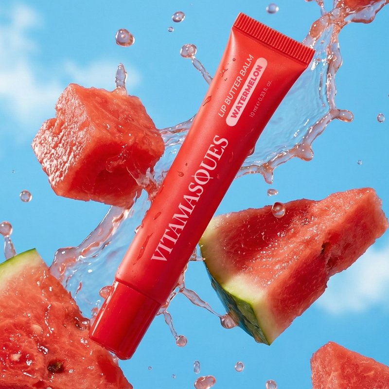 Hydrating Lip Butter Balm - Vegan Peptide & Hyaluronic Lip Treatment