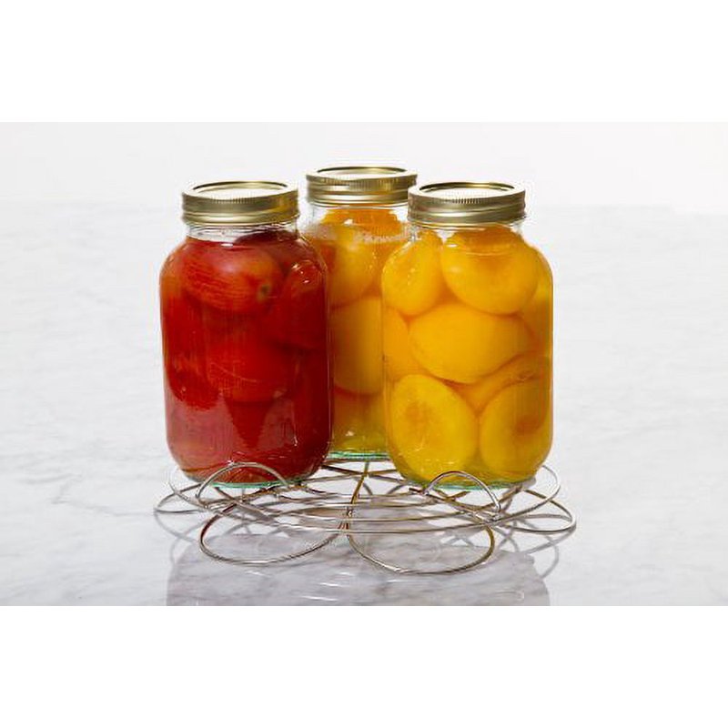 Stainless Steel Canning Rack - Reversible & Stackable Jar Holder