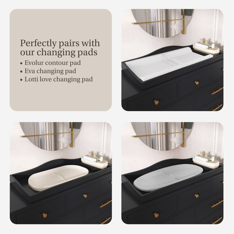Changing Tray for Double Dressers - Black