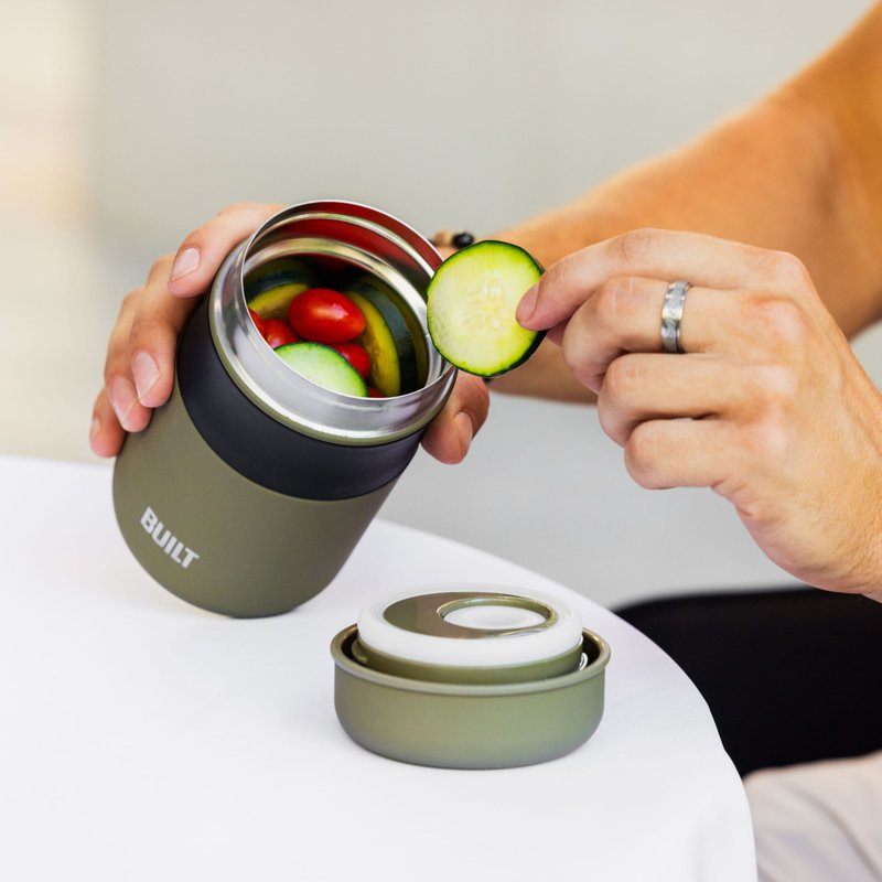 16 oz Double-Wall Vacuum Insulated Food Jar - Sage Green