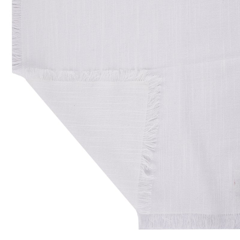 4 Pack White Cotton Napkin Set - 18" x 18" - Machine Washable