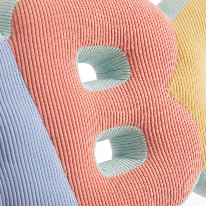 Little Nest ABC Pillow Multicolor 16.8 x 9 Inches Nursery Cushion
