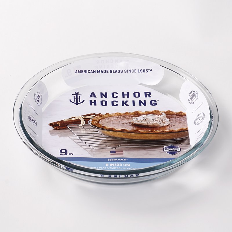9-Inch Glass Pie Plate - 2 Pack - Durable Bakeware Set