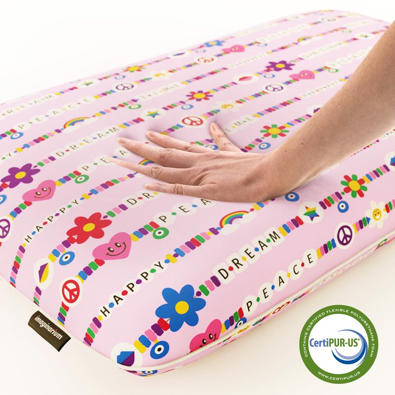 Memory Foam Pillow with Cool Touch Cover, Standard/Queen, Pink Friendship Bracelet 2 Pack – Travel & Sleep Support