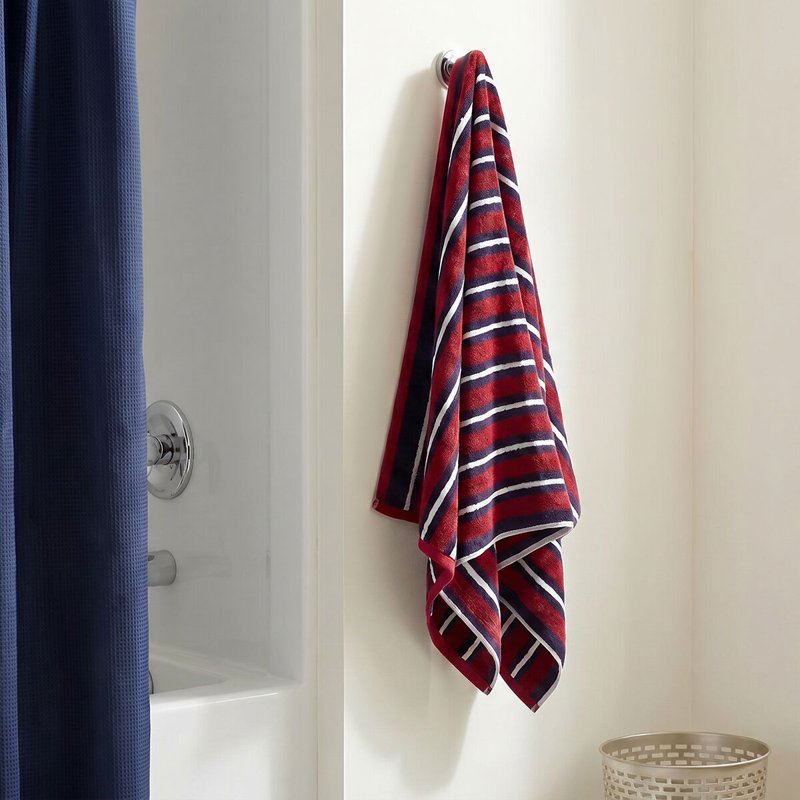 Navy Blue Cotton Towel Set - 6-Piece Bath & Hand Towels, Washcloths