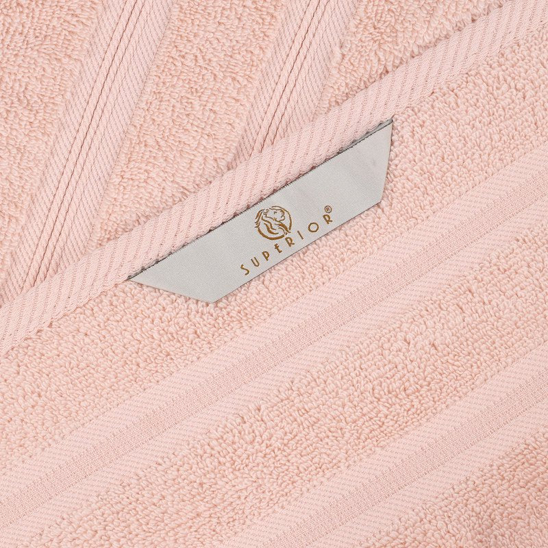Peach Cotton Hand Towel Set - 6 Soft, Quick Dry Zero Twist Towels for Bathroom