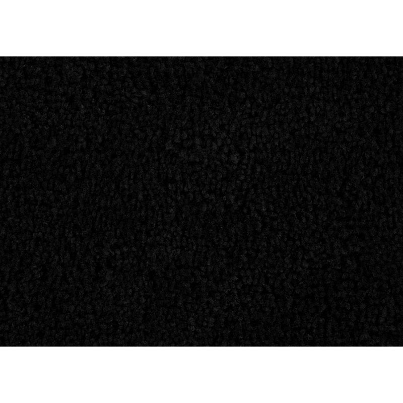 Rectangle Washable Nylon Bath Rug 24x40 Inches Black - Non-Slip Bathroom Mat