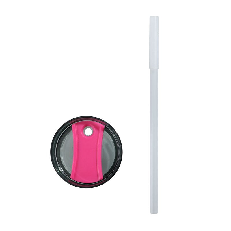 18 oz Insulated Stainless Steel Tumbler with Handle - Hot Pink