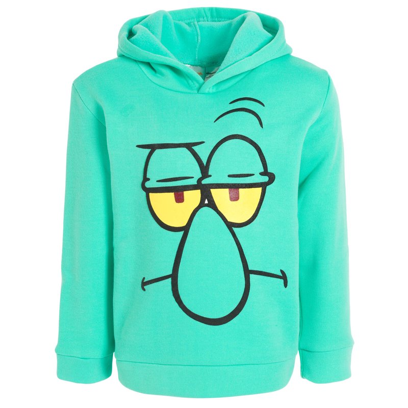 Kids Fleece Hoodie SpongeBob SquarePants Teal Squidward 10-12