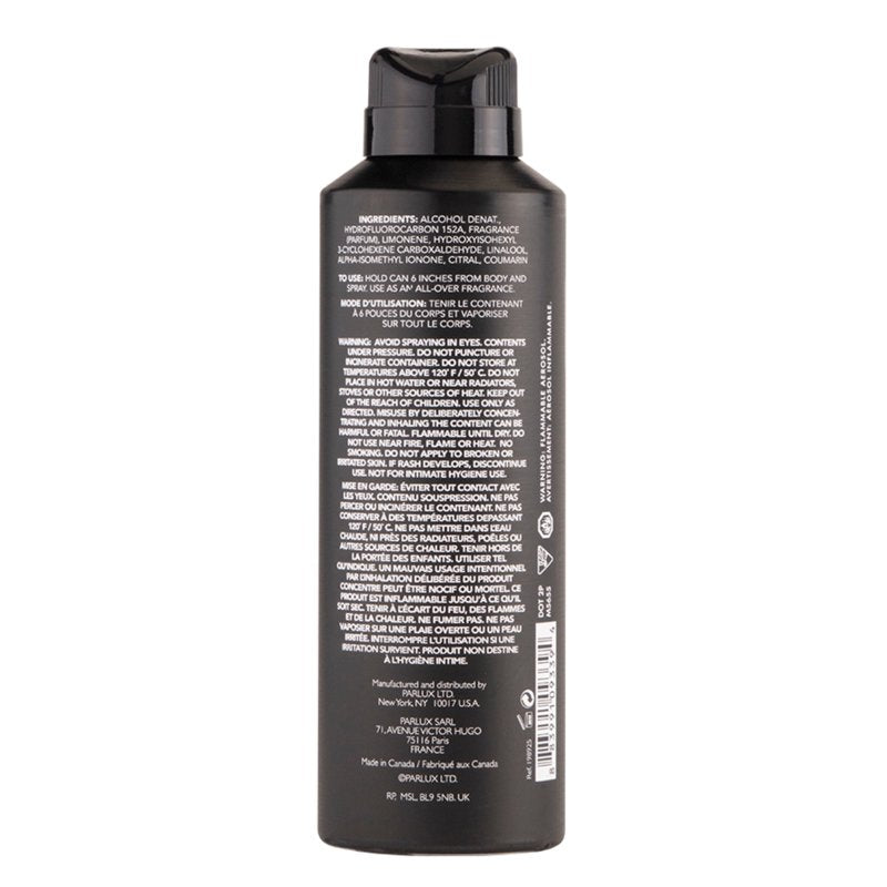 Vintage Black Woody Aromatic Body Spray for Men - 6 oz
