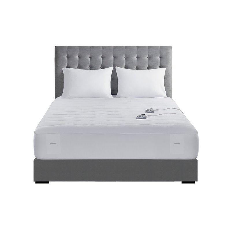 Cal King Heated Mattress Pad - Plush, Adjustable Warmth, White