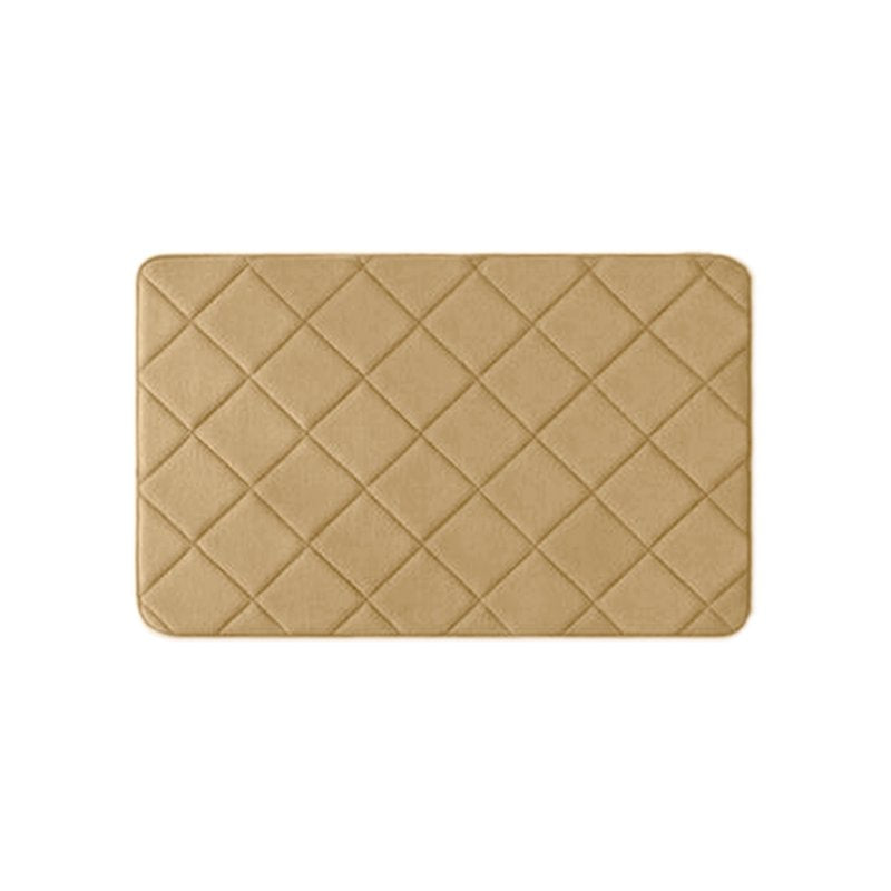 Extra Soft Yellow Bathroom Rug - Absorbent, Quick Dry, Machine Washable