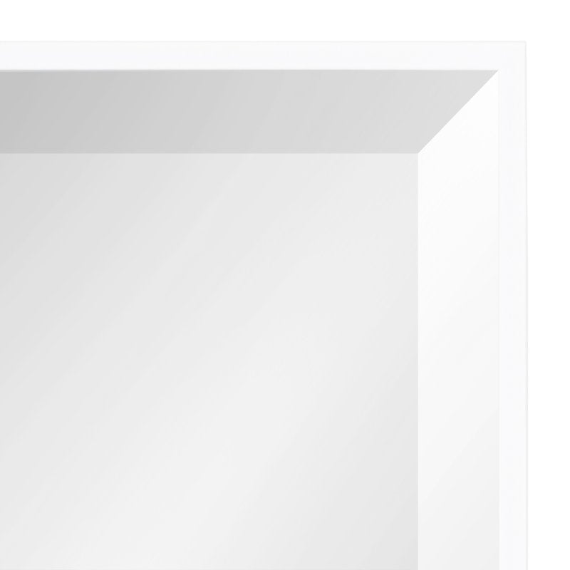 24.75 x 36.75 Inch Modern Rectangle Wall Mirror - White Frame, Kate and Laurel