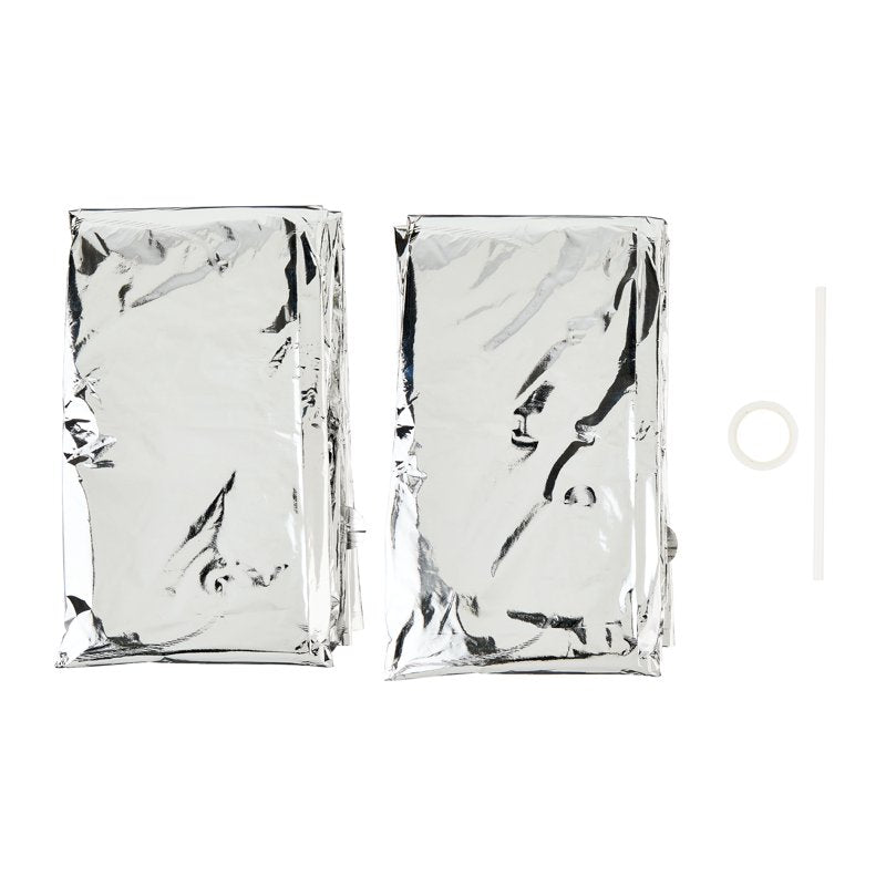 Silver Foil Balloon Backdrops - 55 Inch Party Decor Set of 2 for Weddings & Events