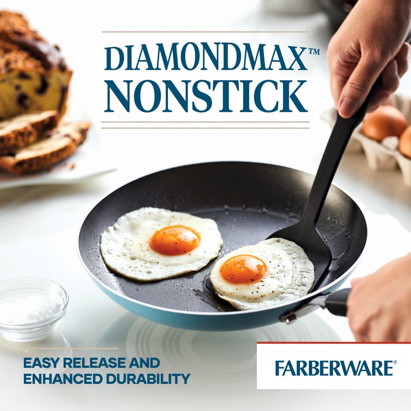 Nonstick Cookware Set - 12-Piece Easy Clean Cookware - Blue
