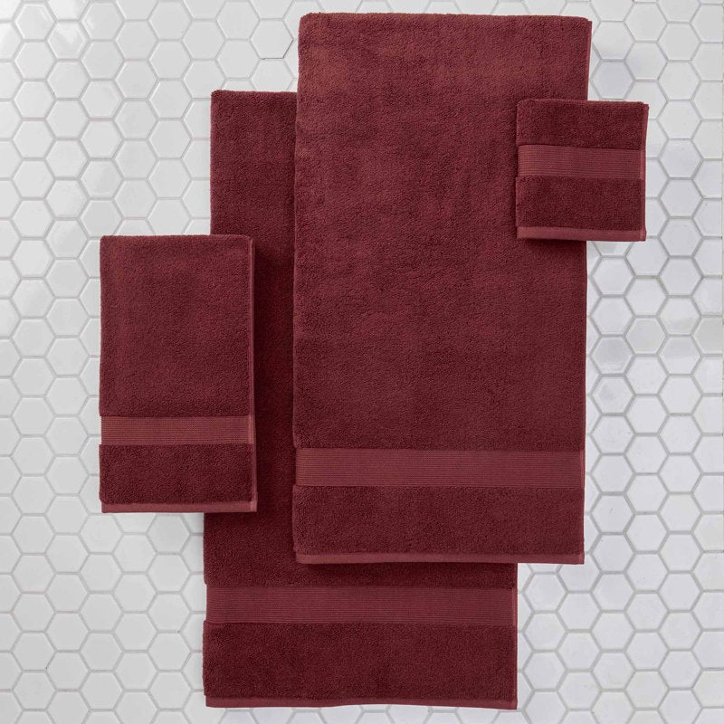 Better Homes & Gardens Signature Soft Cotton Bath Towel Set - Deep Redwood - 4 Pieces