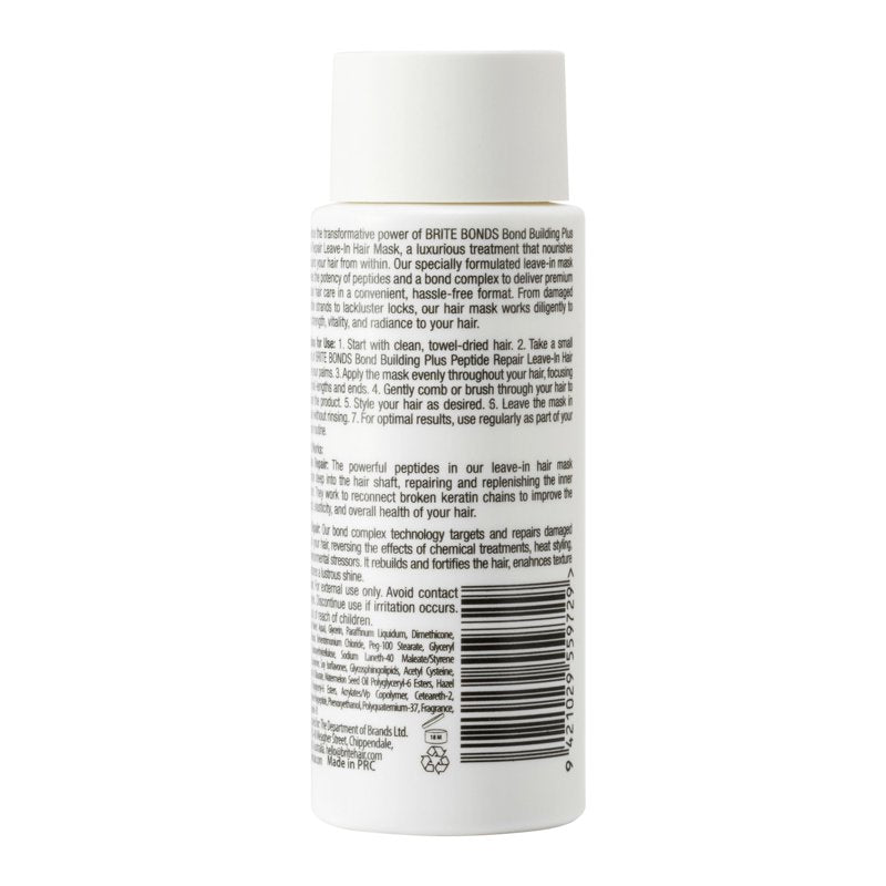 Leave-In Hair Mask with Peptides for Repair & Shine