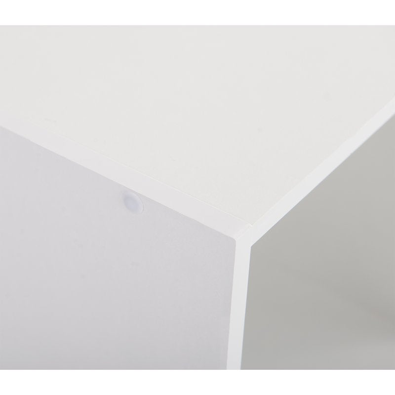 4-Cube Storage Organizer Bookcase - White 2x2 Design