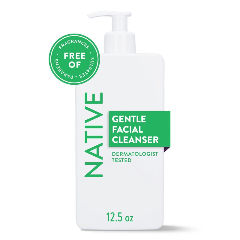 Gentle Facial Cleanser for Sensitive Skin with Vitamin B3 and Aloe, 12.5oz